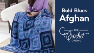 Crochet Bold Blues Afghan