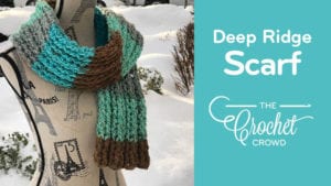 Crochet Deep Ridge Scarf