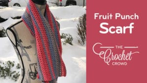 Crochet Fruit Punch Scarf