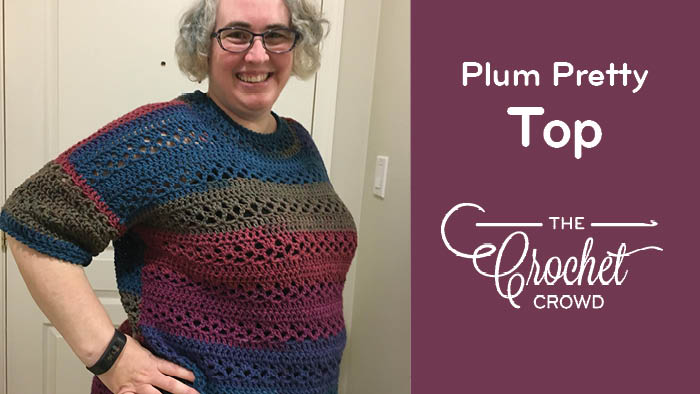 Crochet Plum Pretty Top by Donna Bondy