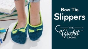 Crochet Women's Bow Tie Slippers