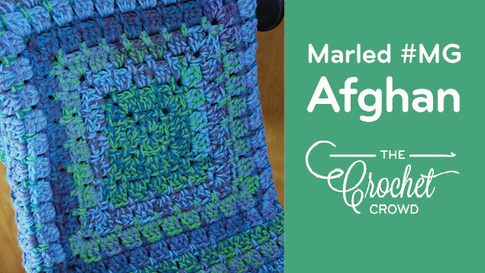 Crochet Marled Modern Granny Afghan