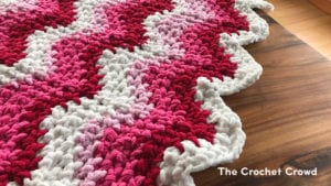 Crochet Plush Moss Blanket