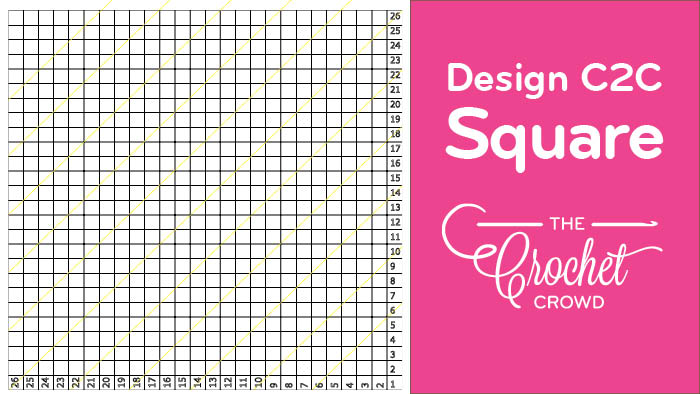 Crochet C2C Self Design Square