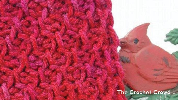 Crochet Honeycomb Tunisian Scarf