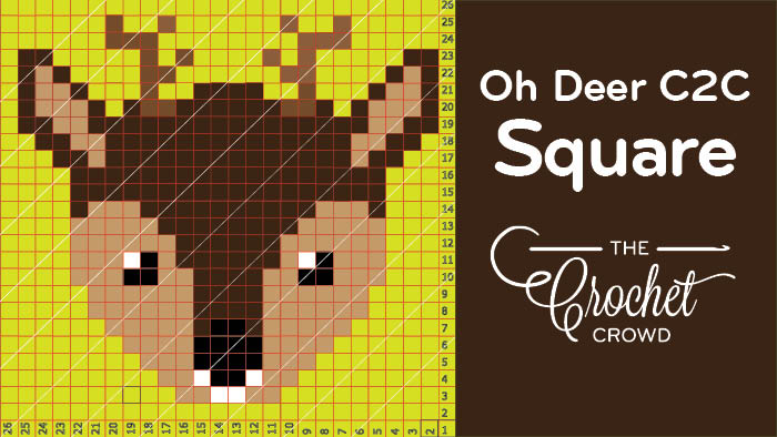Crochet Oh Deer C2C Square