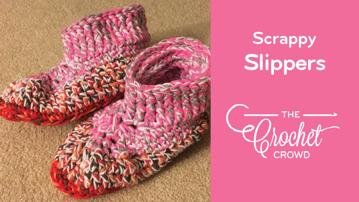 Crochet Scrappy Slippers