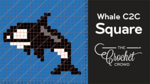 Crochet Whale C2C Square