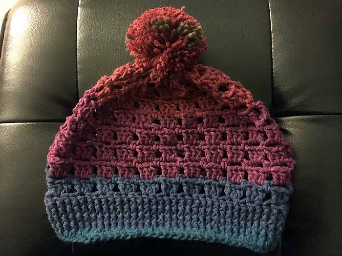 Crochet Modern Granny Hat by Donna Bondy