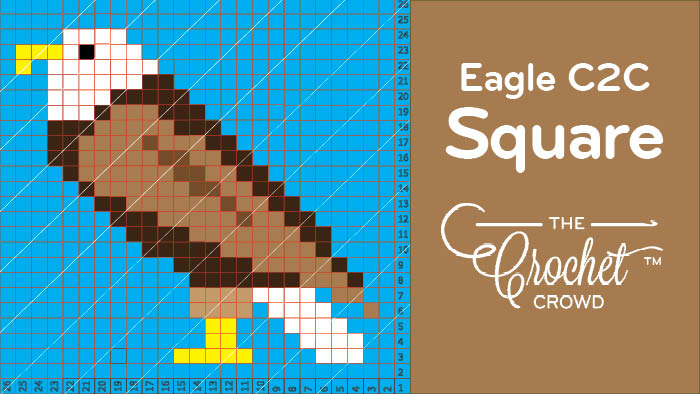 Crochet C2C Eagle Square