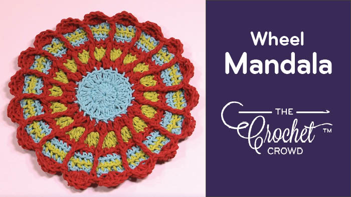 Crochet Wheel Mandala Pattern + Tutorial