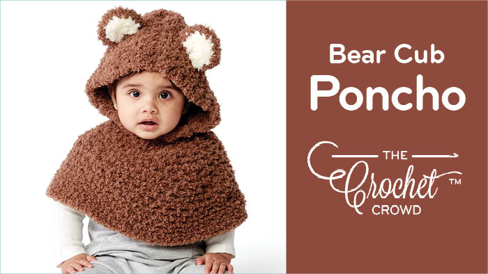 Crochet Bear Cub Poncho