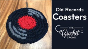 Crochet Old Records Coaster Pattern