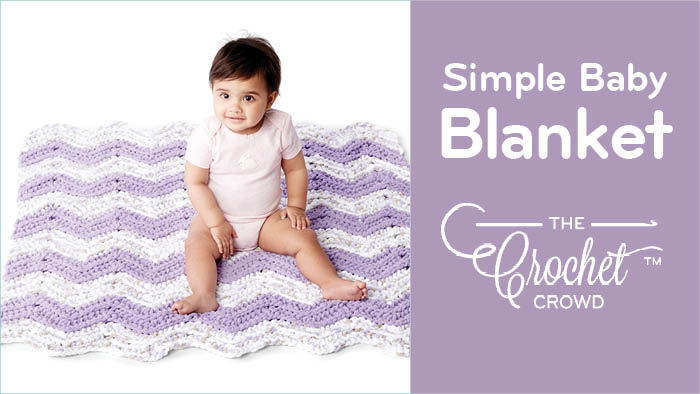 Crochet Simple Chevron Baby Blanket
