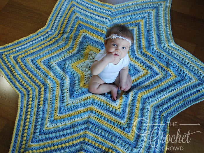 Crochet Hugs & Kisses Starshine Afghan by Jeanne Steinhilber