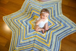 Crochet Hugs & Kisses Starshine Afghan by Jeanne Steinhilber