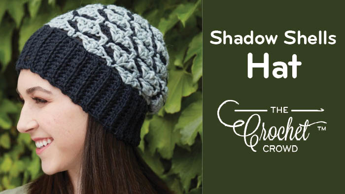 Crochet Shadow Shells Hat Pattern
