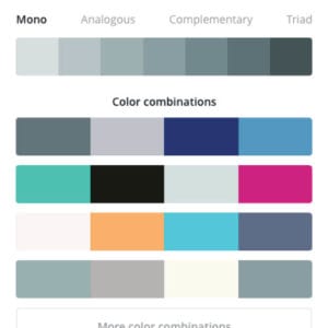 Canva Colour Options