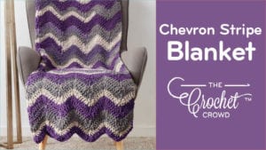 Crochet Chevron Stripe Blanket