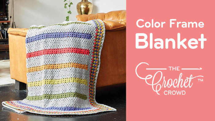 Crochet Color Frame Blanket