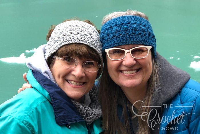 Crochet Hugs & Kisses Headband Earwarmer by Jeanne Steinhilber