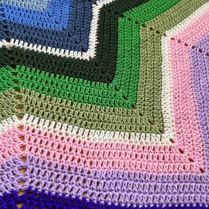 Crochet Overstocked and Hooked Blanket Close Up