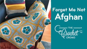 Crochet Forget Me Not Afghan