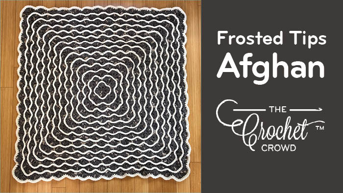 Crochet Frosted Tips Afghan