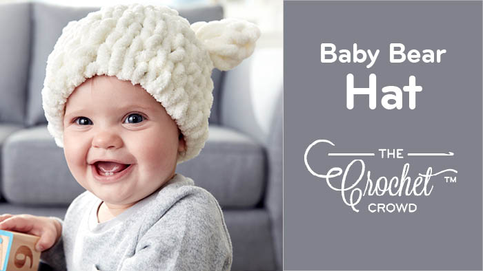 Baby Bear Hat with Bernat Alize Blanket EZ