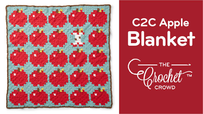 Crochet C2C Apples Blanket Pattern