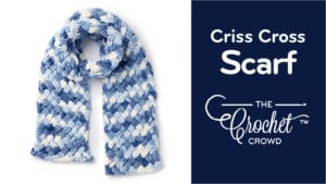 Criss Cross Scarf with Bernat Alize Blanket EZ