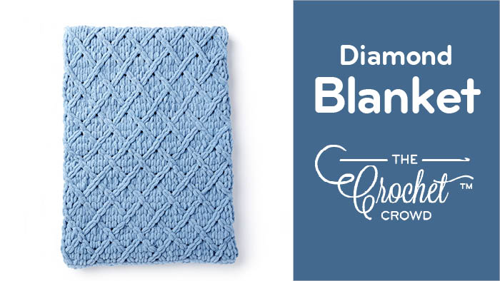 Diamond Blanket with Bernat Alize Blanket EZ