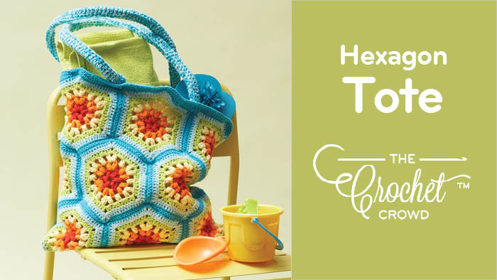 Crochet sale hexagon bag