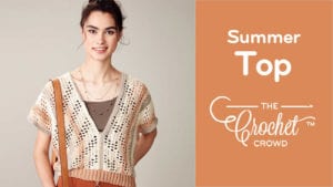 Free Caron Summer Breeze Crochet Top Pattern