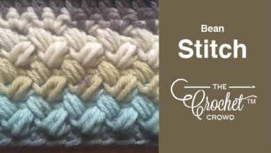 Crochet Bean Stitch Pattern | The Crochet Crowd