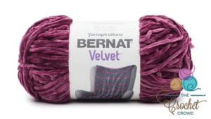 Bernat Velvet Burgundy Plum Yarn