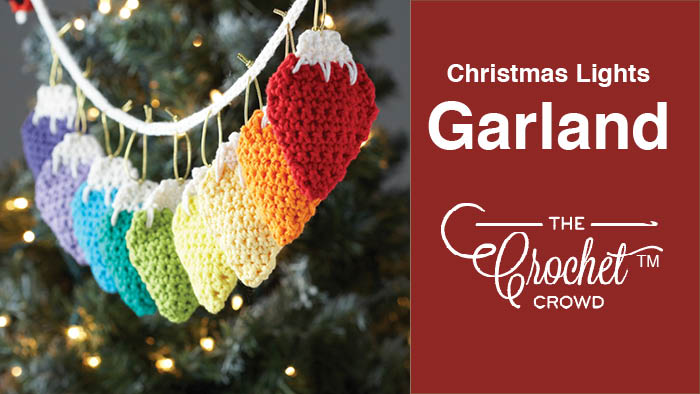 Crochet Christmas Lights Garland