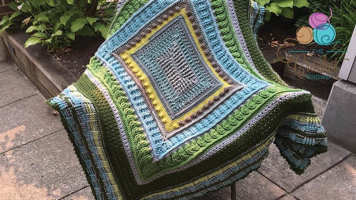 Crochet Rectangle Study of Texture Afghan 1