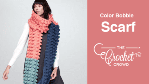 Crochet Colour Bobble Scarf