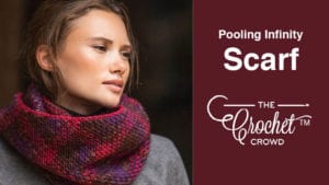 Crochet Pooling Infinity Scarf