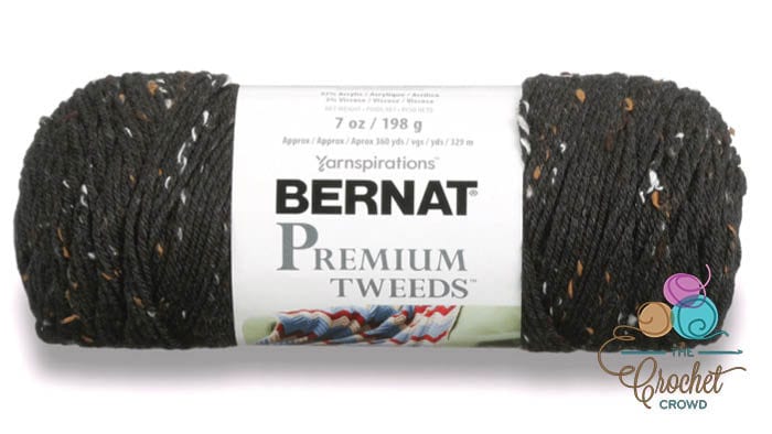 Bernat Premium Tweeds Yarn Black