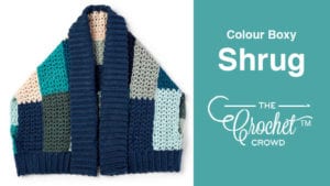 Crochet Color Boxy Shrug