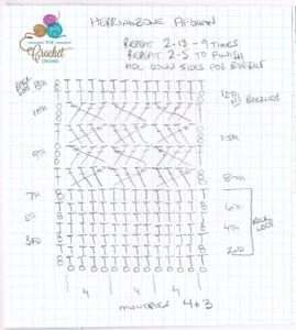 crochet pattern drawing