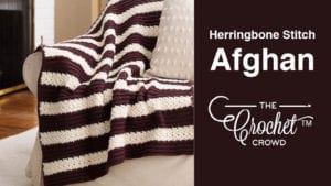 Crochet Herringbone Stitch Afghan