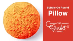 Crochet Bobble Go Round Pillow