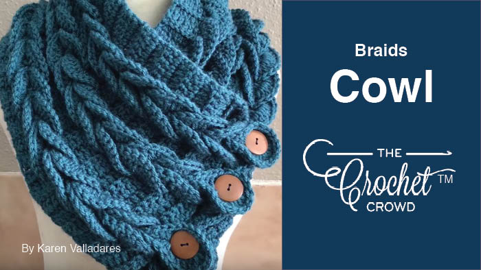 Crochet Braids Scarf Cowl Pattern + Tutorial