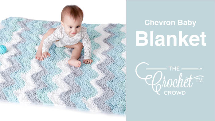 Crochet Baby Chevron Blanket Pattern + Tutorial