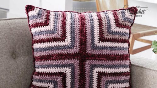 Crochet Mitered Pillow Decor