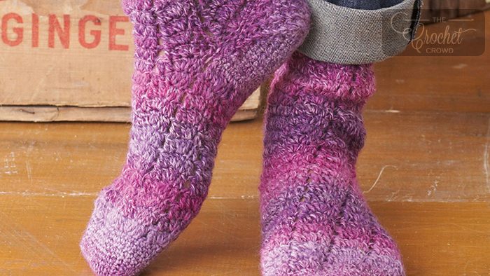 Crochet Lacy Socks
