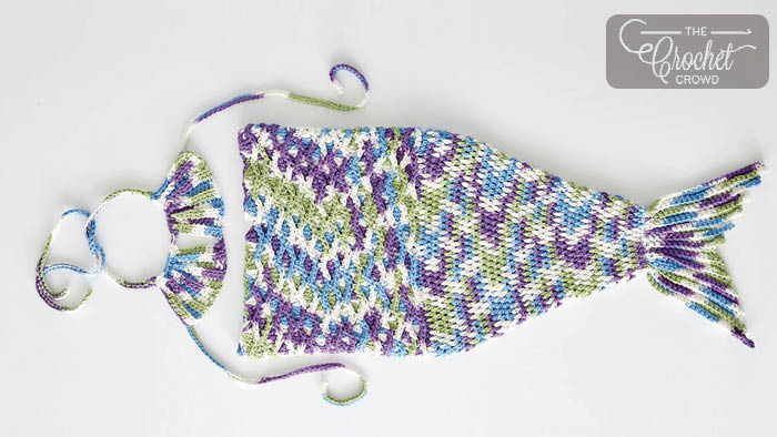 Crochet Mermaid Tail & Bra Photo Prop
